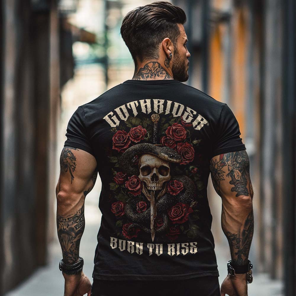 Born To Rise Unisex T-Shirt - GothRider Brand