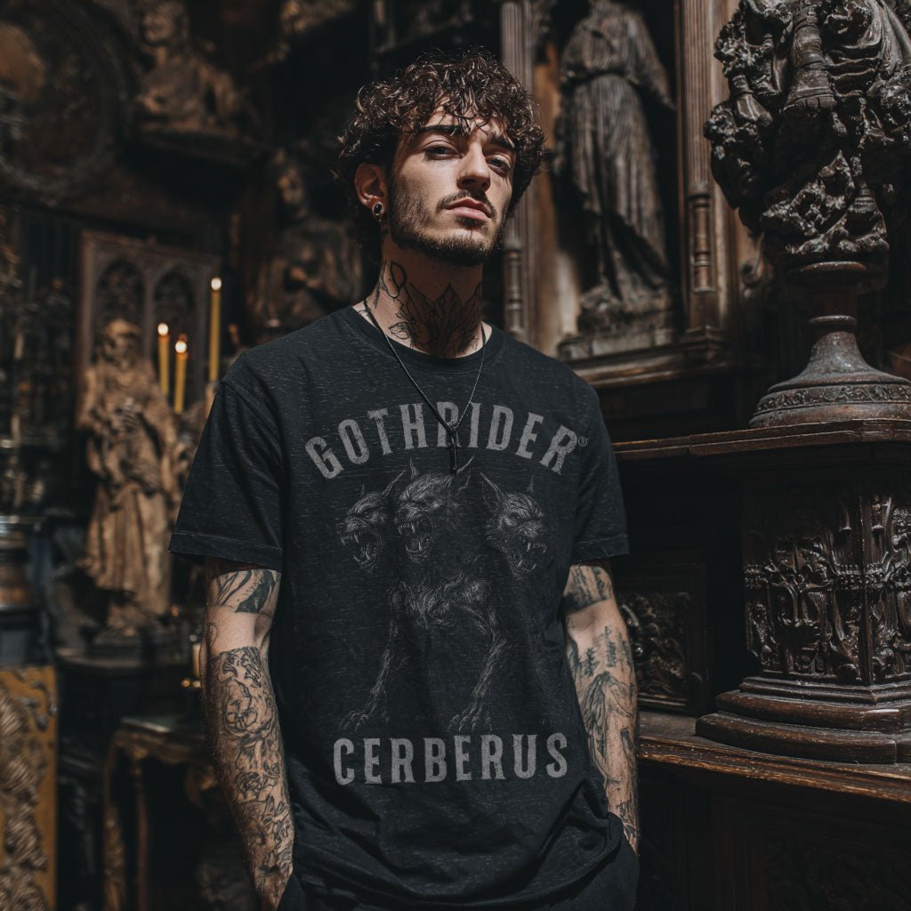 Cerberus Unisex T-Shirt - GothRider Brand