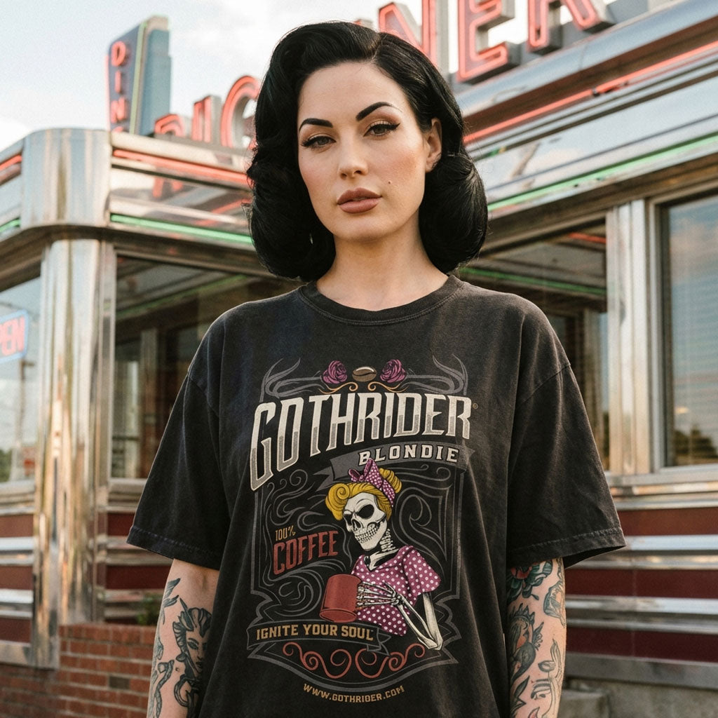 GothRider Blondie Coffee Unisex T-Shirt